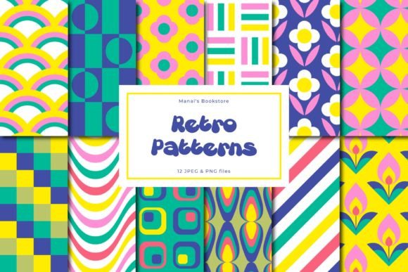 12 Retro Colorful Patterns