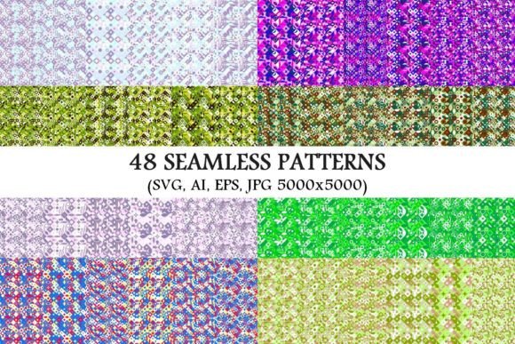 48 Seamless Geometrical Patterns