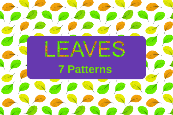 7 Leaves Seamless Patterns for Creative Projects