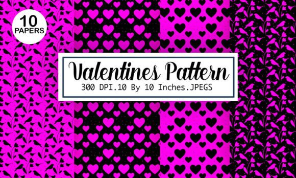 Black Pink Valentine’s Day Patterns: A Creative Resource for Designers, Educators, and Small Business Owners