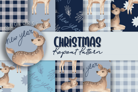 Blue Seamless Floral Patterns Christmas: A Practical Resource for Designers and Small Business Owners