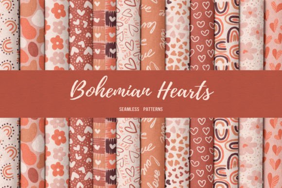 Bohemian Hearts - Patterns Collection