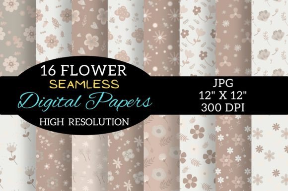 Boho Flower Digital Paper Patterns: Thoughtful Design Meets Everyday Creativity