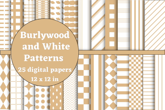 Burlywood and White Patterns