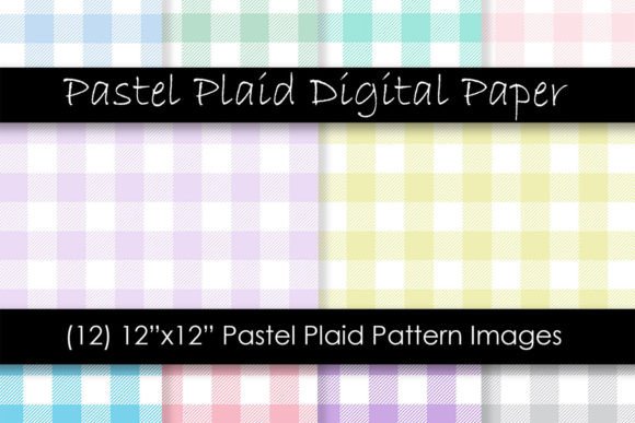 Easter Color Plaid Patterns for Creative Projects