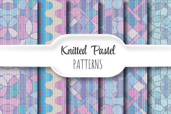 Knitted Pastel Patterns: Seamless Vector Design for Versatile Creative Applications