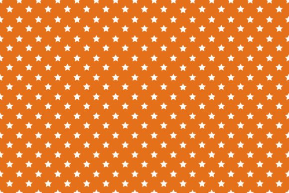 Orange Seamless Stars Patterns