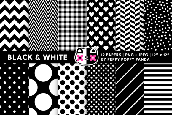 Seamless Black and White Patterns