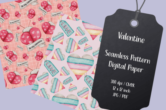 Valentine Seamless Patterns for Creative Projects