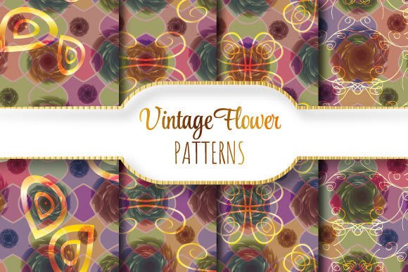 Vintage Flower Patterns for Seamless Creative Execution