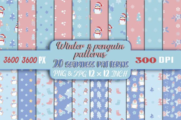 Winter and Penguin Patterns